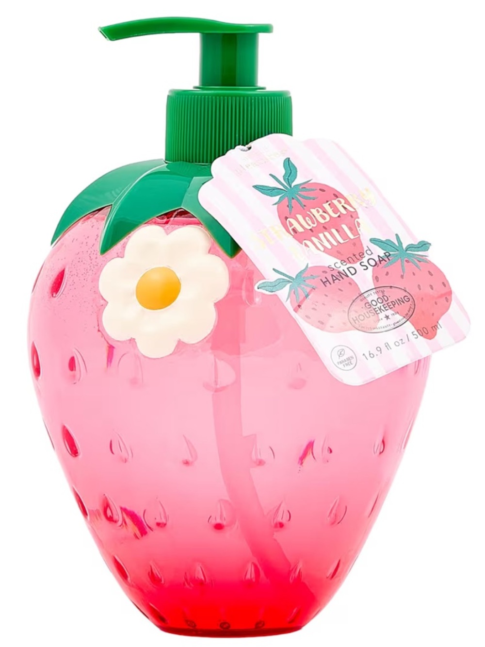 Strawberry Decor Hand Soap Dispenser: Simple Pleasures Refillable -New
